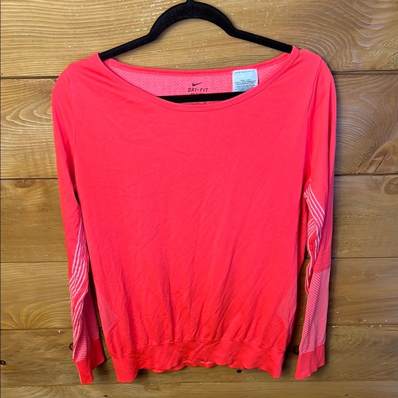 Nike Womens Knit Epic Dri-Fit Long Sleeve Training Top 589296 603 Reflective Run - Picture 1 of 11